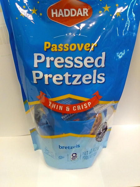 Haddar Gluten Free Pressed  Pretzels - 6 Snack Bags