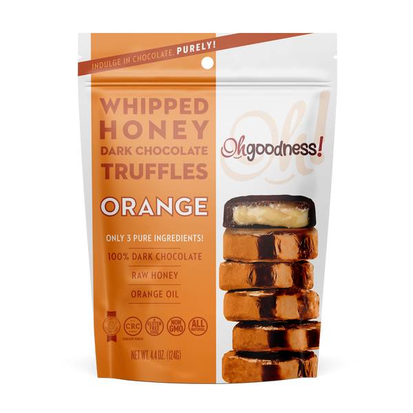 Ohgoodness! Whipped Honey Dark Chocolate Truffles Orange