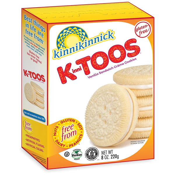 Kinnikinnick KinniToos Vanilla Sandwich Creme Cookies