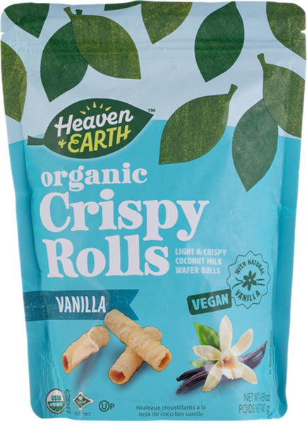 Heaven & Earth Organic Gluten Free Vanilla Crispy Rolls