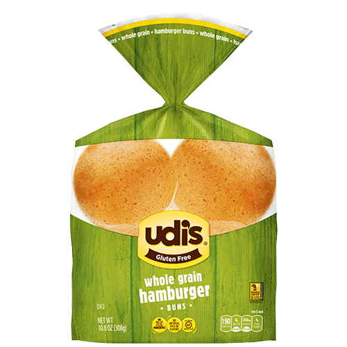 Udis Gluten Free Wholegrain Hamburger Buns