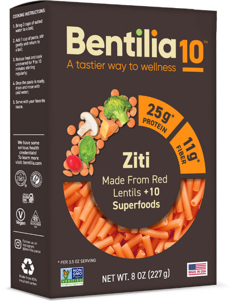 Bentilia 10 Ziti Superfood Pasta