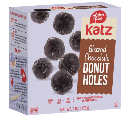 Katz Gluten Free Glazed chocolate Donut Holes