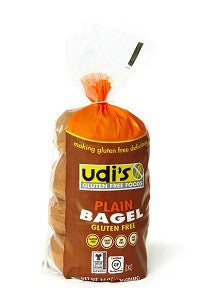 Udis Gluten Free Plain Bagels