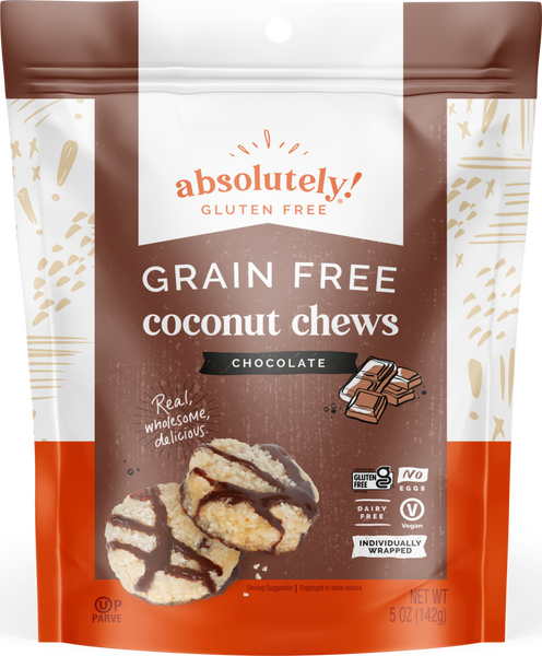 Absolutely Gluten Free "GRAIN FREE" Chocolate Coconut Chews - 2 Pack