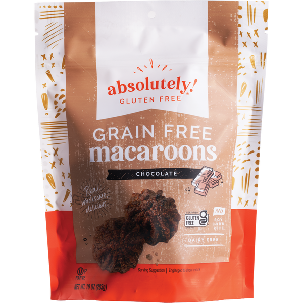 Absolutely Gluten Free "GRAIN FREE" Chocolate Macaroons - 2 Pack