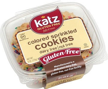 Katz Colored Sprinkle Cookies - Gluten Free