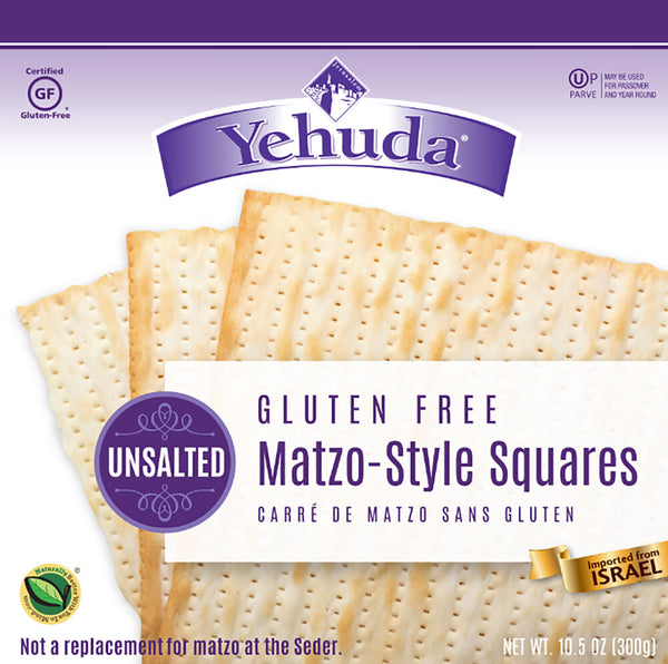 Yehuda Gluten Free Matzo-Style Squares - Unsalted