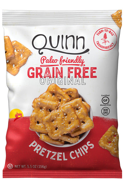 Quinn Paleo Friendly Grain Free Pretzel Chips - Original