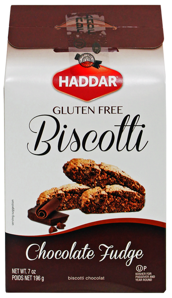 Haddar Gluten free Chocolate fudge Biscotti