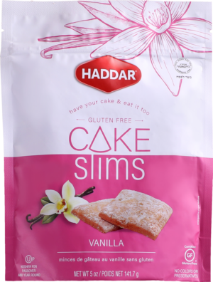 Haddar Gluten Free Vanilla Cake Slims