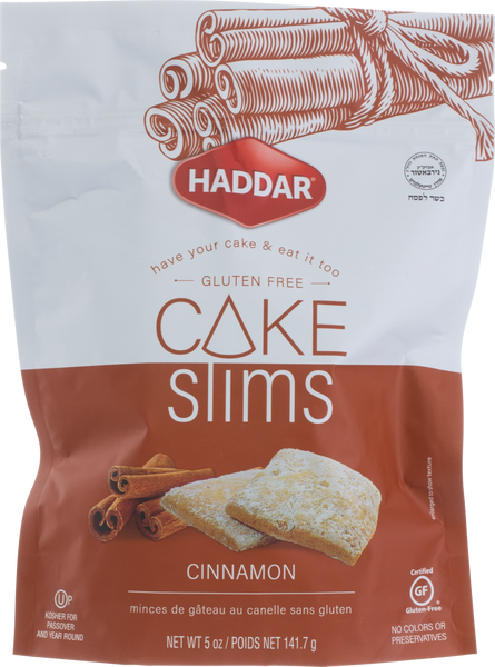 Haddar Gluten free Cinnamon Cake Slims
