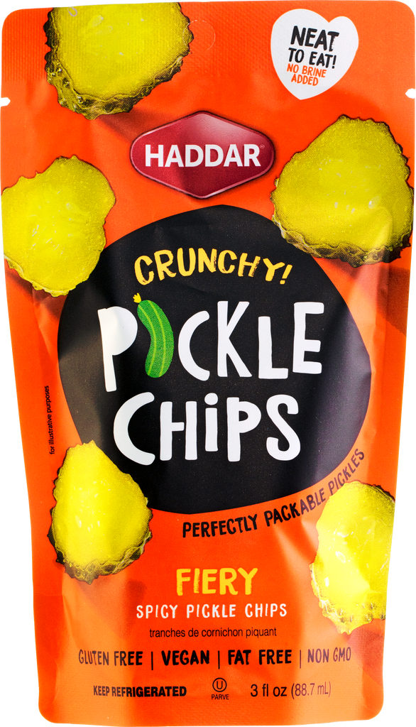 Haddar Fiery Spicy Pickle Chips Pouch 3 Pack The Gluten Free Shoppe