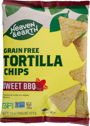 Heaven & Earth Sweet BB"Q  "GRAIN FREE" Tortilla Chips