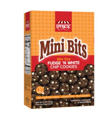 Paskesz Mini Bits Fudge N White Chip Cookies