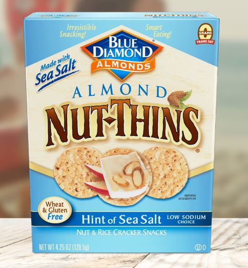 Blue Diamond Almond Nut Thins - Sea Salt