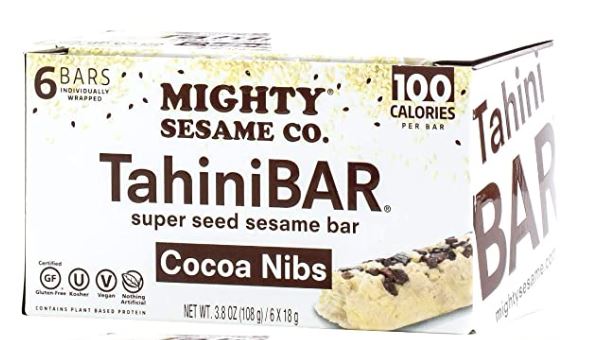 Mighty Sesame Co.  Tahini Bar - Cocoa Nibs