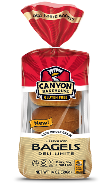 Canyon Bakehouse Gluten Free Deli White Bagels