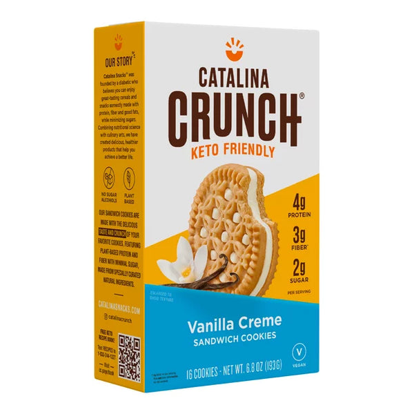 Catalina Crunch Keto Vanilla Cream Sandwich Cookies