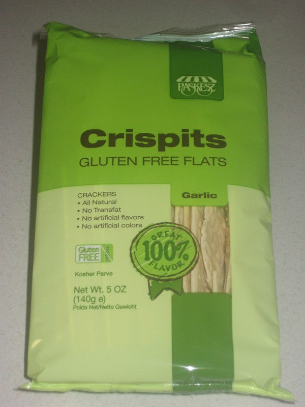 Paskesz Crispits Flats - Garlic – The Gluten Free Shoppe