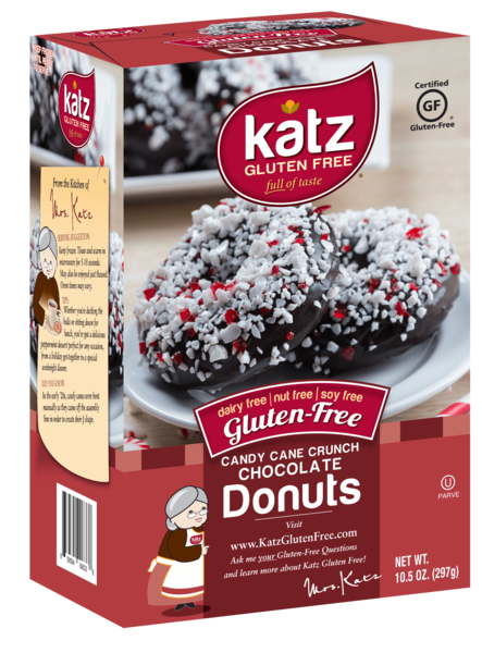 Katz Gluten Free Candy Cane Crunch Chocolate Donuts**NEW**