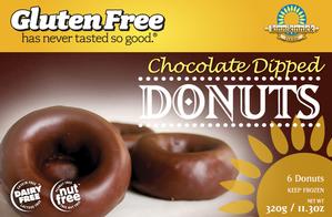 Kinnikinnick Chocolate Dipped Donuts