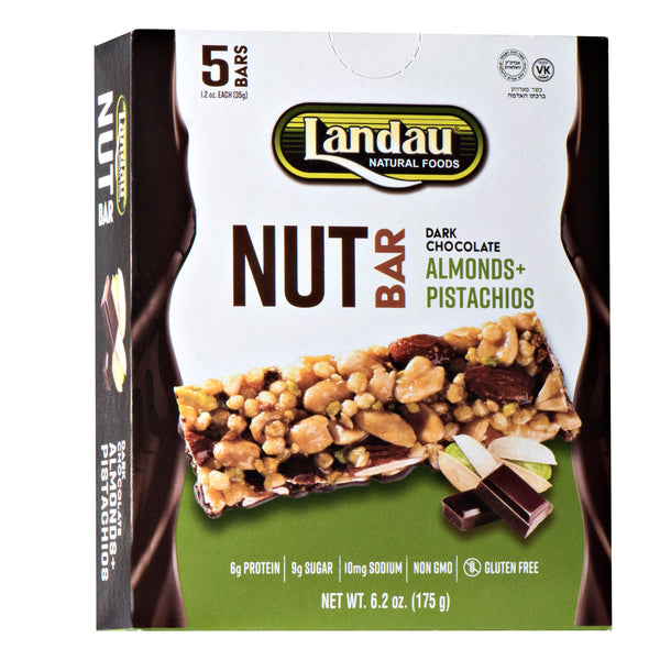 Landau Dark Chocolate Nut Bars Almond & Pistachios