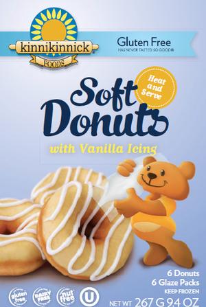 Kinnikinnick Gluten Free Soft Donuts with Vanilla Icing \\\ NEW NEW \\\