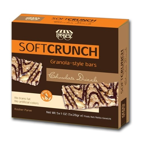 Paskesz Soft Crunch Chocolate Drizzle Granola Style Bar