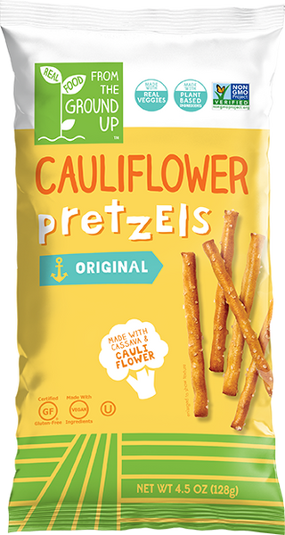 From The Ground Up Gluten Free Cauliflower Pretzel Sticks