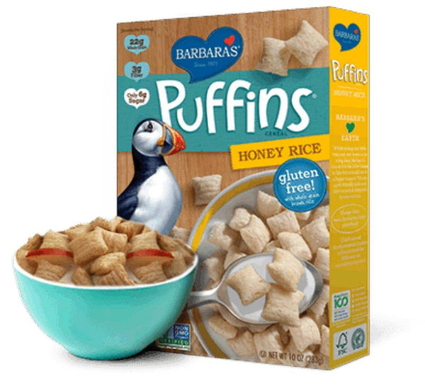 Barbara's Puffins Honey Rice Cereal
