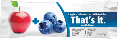 Thats it - Apple Blueberry Fruit Bar – The Gluten Free Shoppe