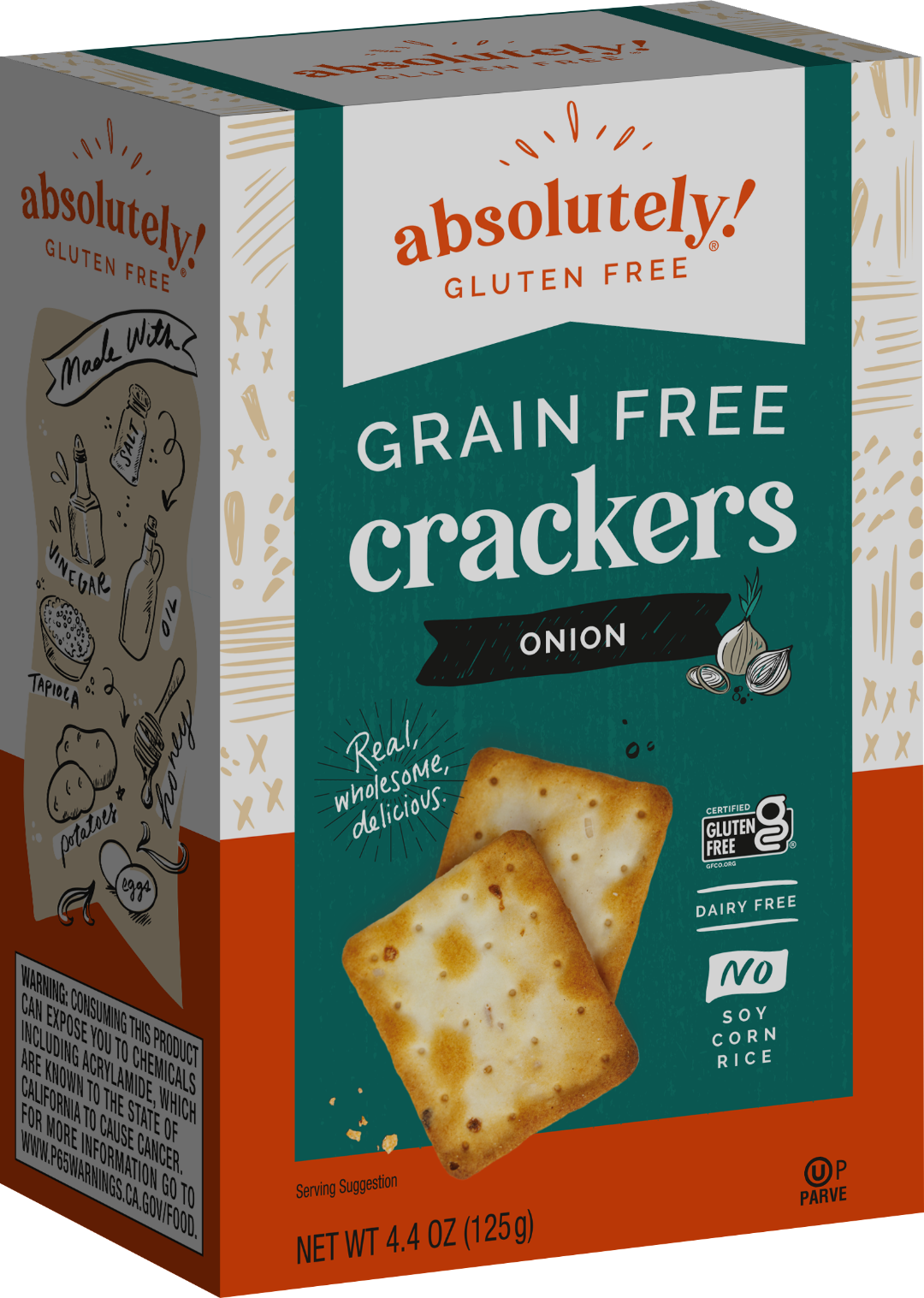 The Greater Goods Snacking Co. Crackers Caramelized Onion Grain Free