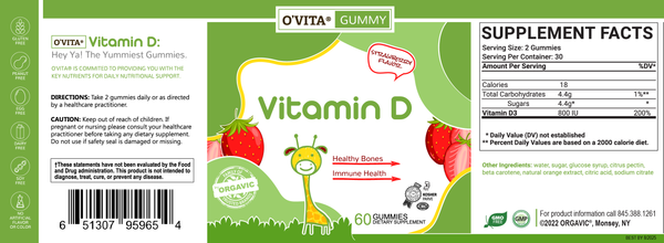 O`Vita Gummy Kosher Vitamin D